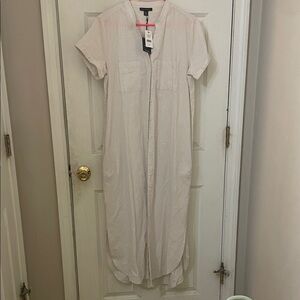 Saks Fifth Avenue Black Label Cream Maxi Dress